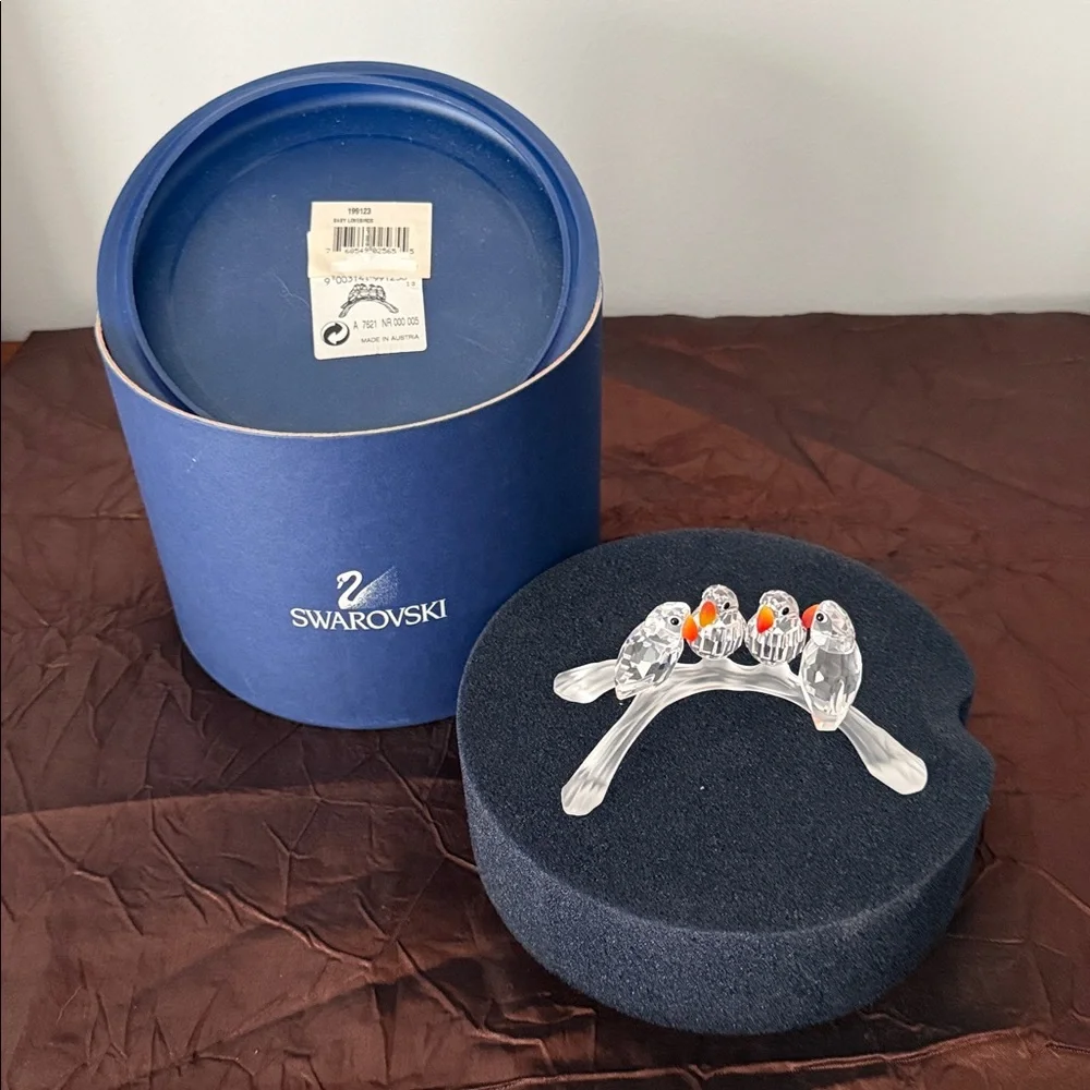Swarovski Crystal Baby Lovebirds